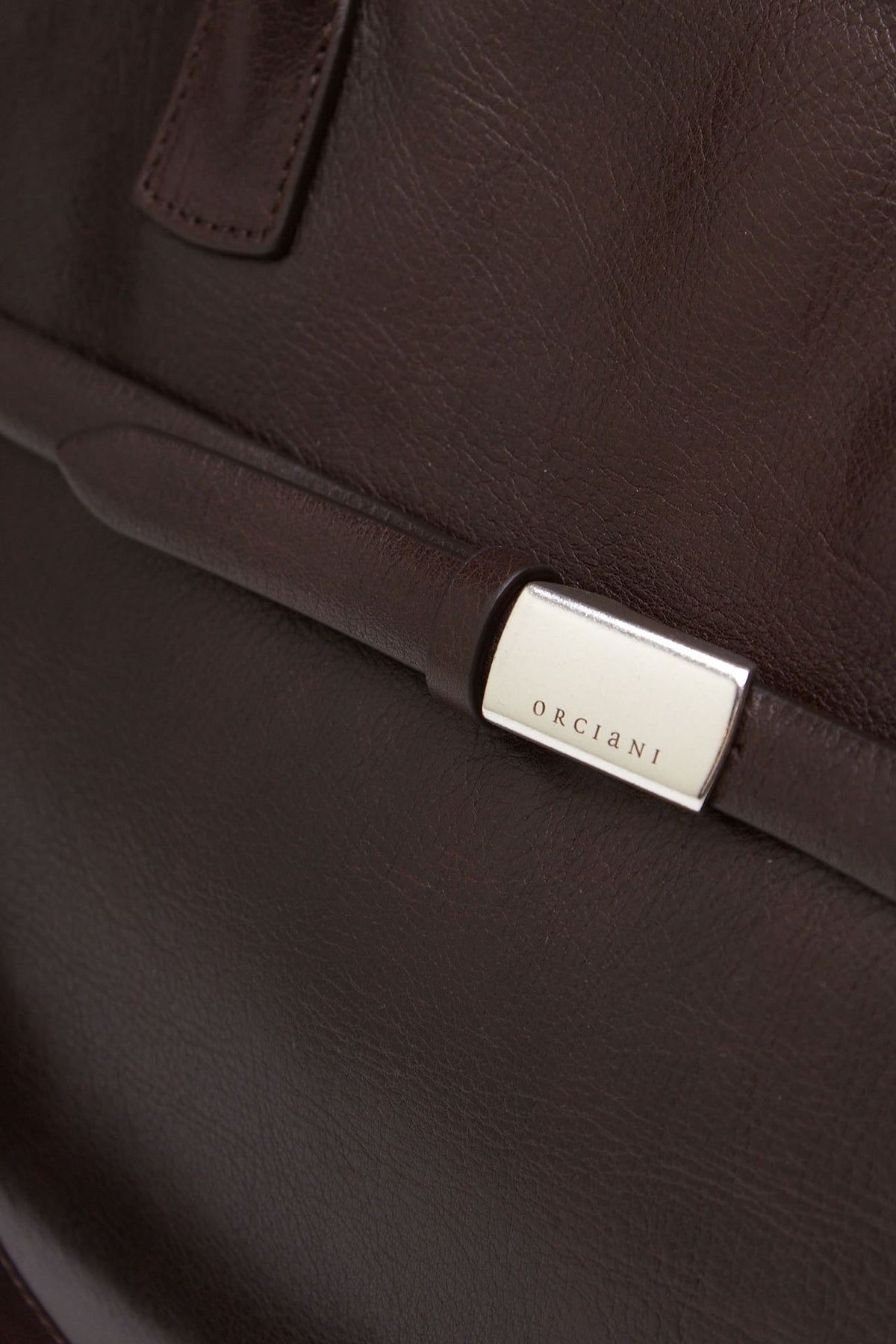 Borsa AURA LARGE in pelle testa di moro donna Orciani - 5