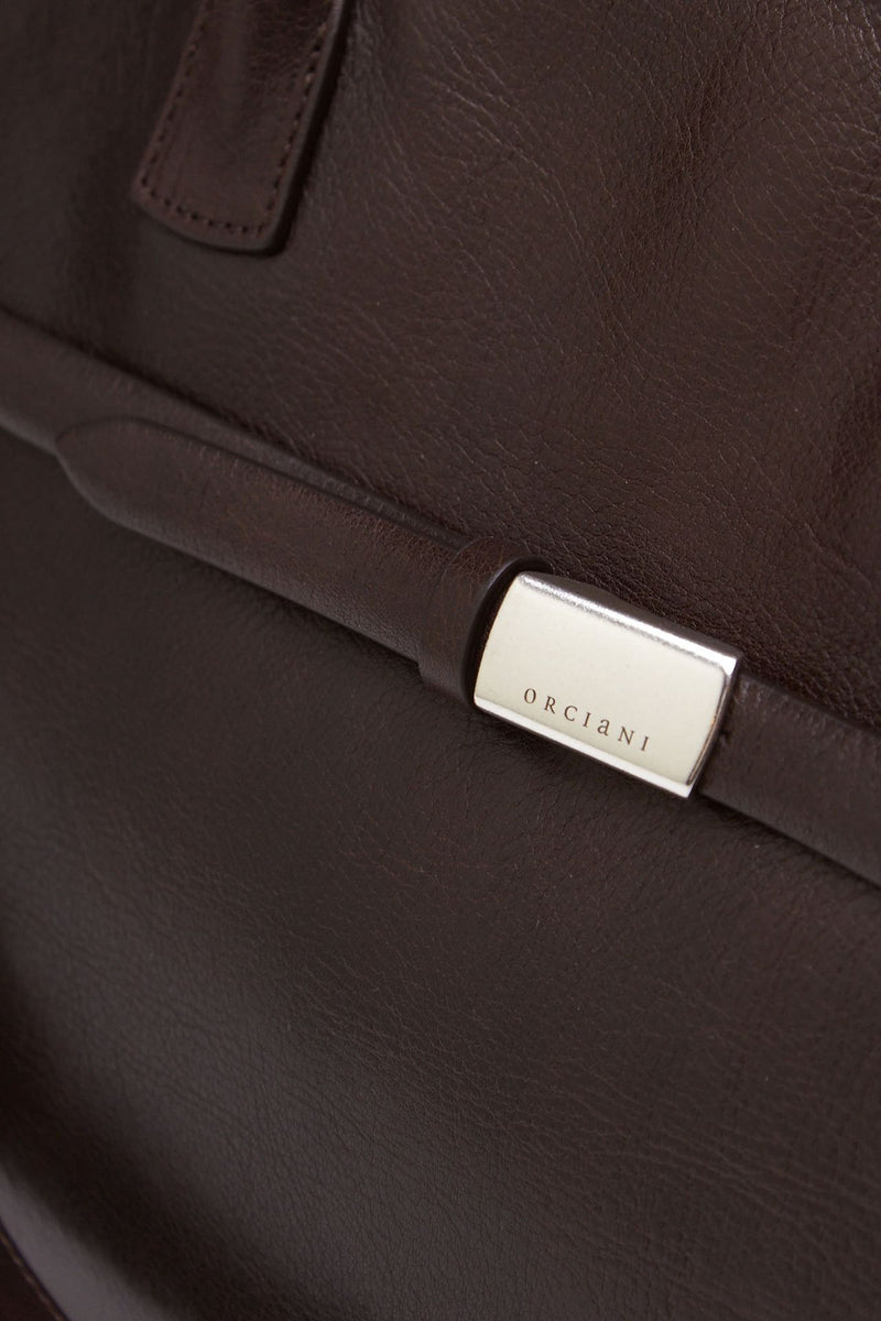 Borsa AURA LARGE in pelle testa di moro donna Orciani - 5
