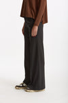Pantalone palazzo gessato grigio antracite donna ( p - s ) - 2