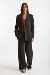 Giacca doppiopetto Gessato grigio antracite donna ( p - s ) - 1