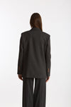 Giacca doppiopetto Gessato grigio antracite donna ( p - s ) - 3