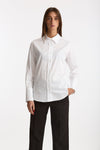 Camicia in cotone operato bianco donna ( p - s ) - 2