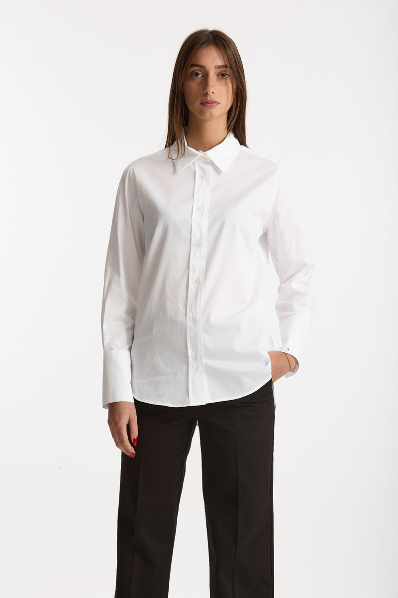 Camicia in cotone operato bianco donna ( p - s ) - 2