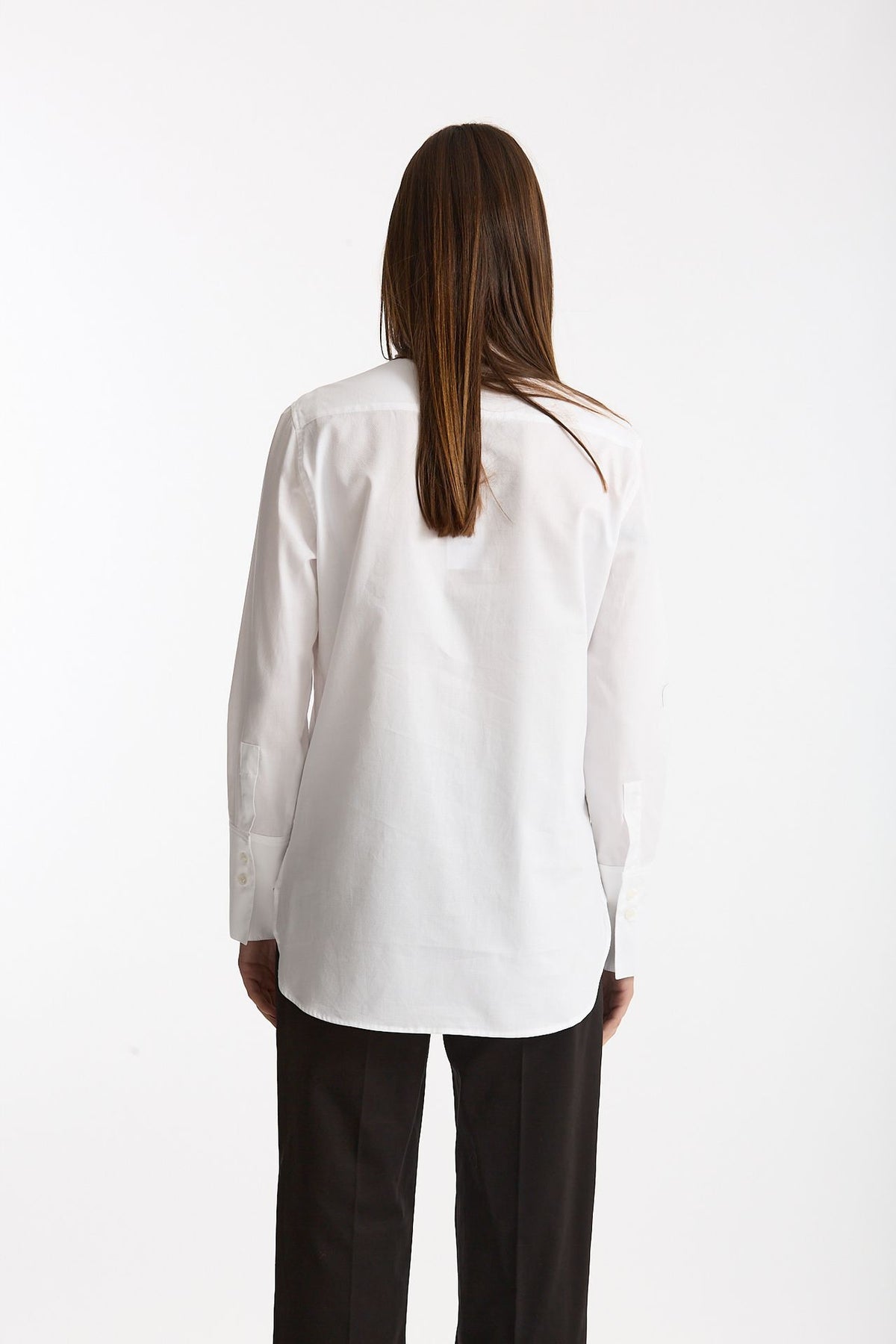 Camicia in cotone operato bianco donna ( p - s ) - 3