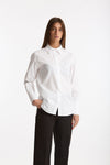 Camicia in cotone operato bianco donna ( p - s ) - 4