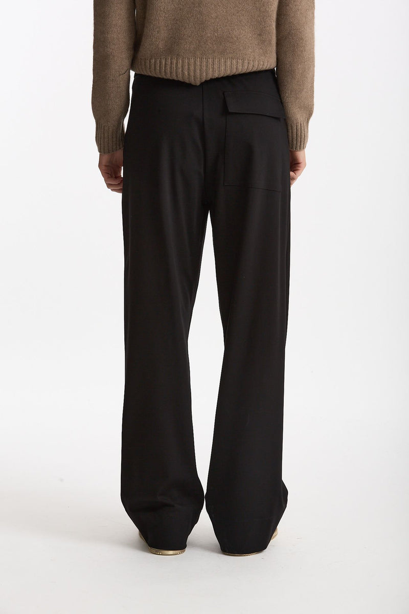 Pantalone fluido nero donna ( p - s ) - 3