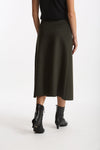 Gonna midi vita alta verde militare donna ( p - s ) - 3