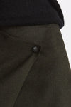Gonna midi vita alta verde militare donna ( p - s ) - 5
