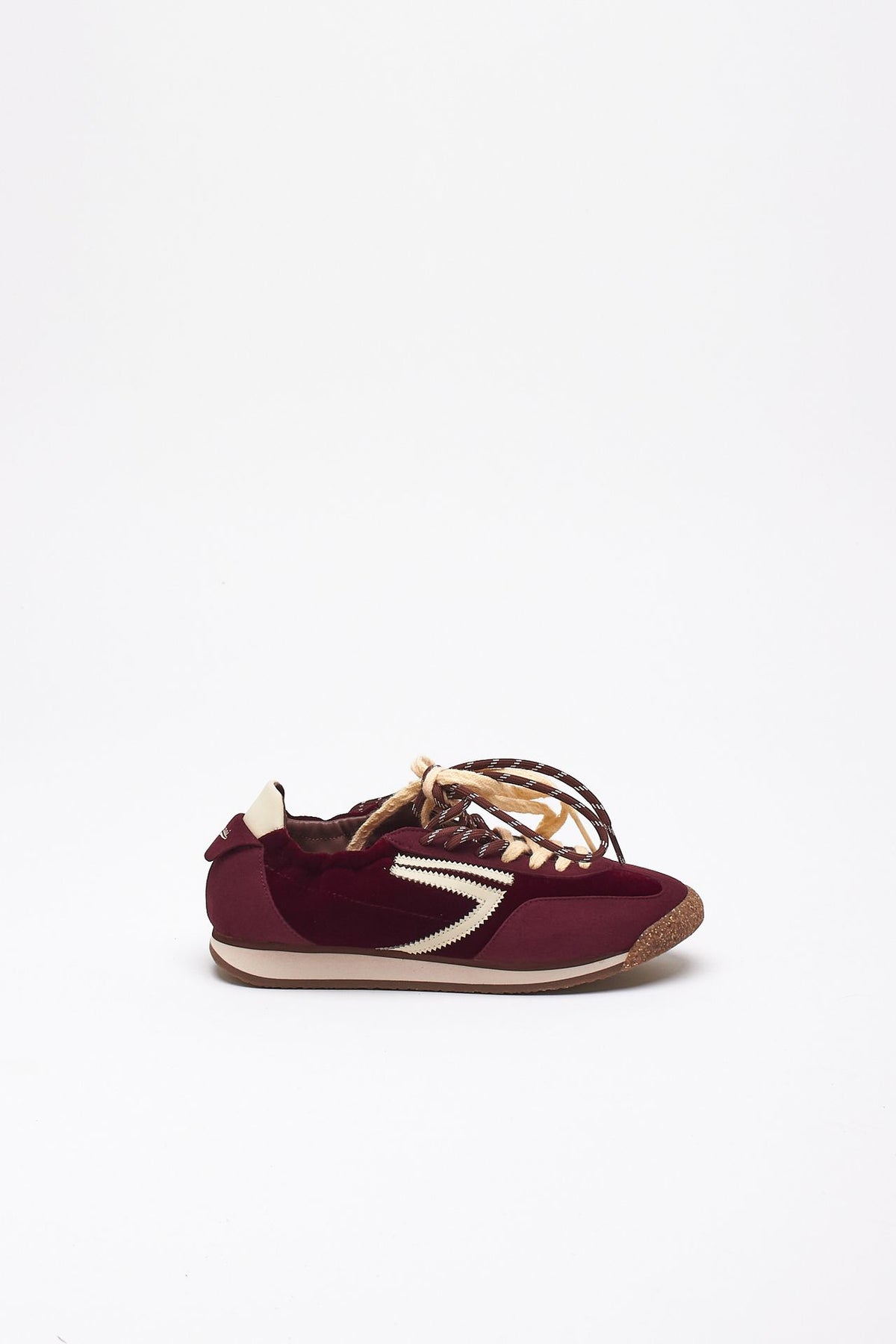 Sneakers 6.02 PANTHER ﻿in velluto e microsuede bordeaux donna Puraai - 1
