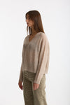 Maglia morbida in alpaca beige donna Scaglione - 1