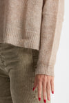 Maglia morbida in alpaca beige donna Scaglione - 5