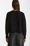 Maglia girocollo in cashmere nero donna Scaglione - 3
