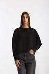Maglia girocollo in cashmere nero donna Scaglione - 1