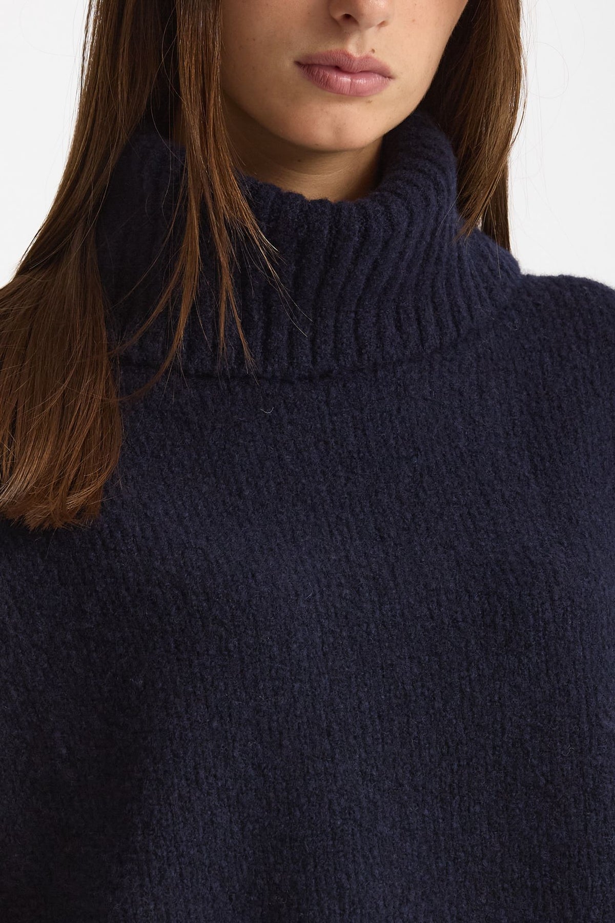 Dolcevita morbida blu donna Scaglione - 5
