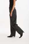 Jeans barrel in denim nero slavato donna Ermanno firenze - 2