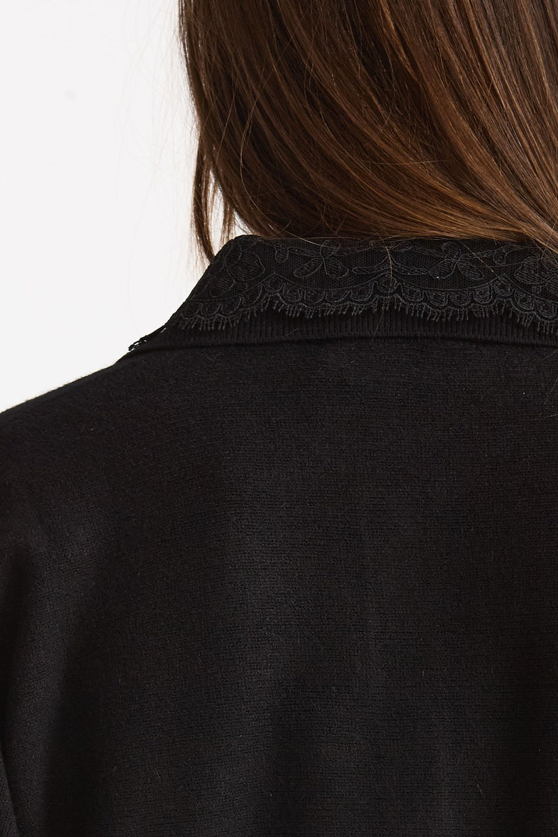 Maglia polo slim nero donna Ermanno firenze - 2