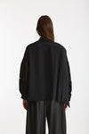 Camicia fluida nero donna Ermanno firenze - 3