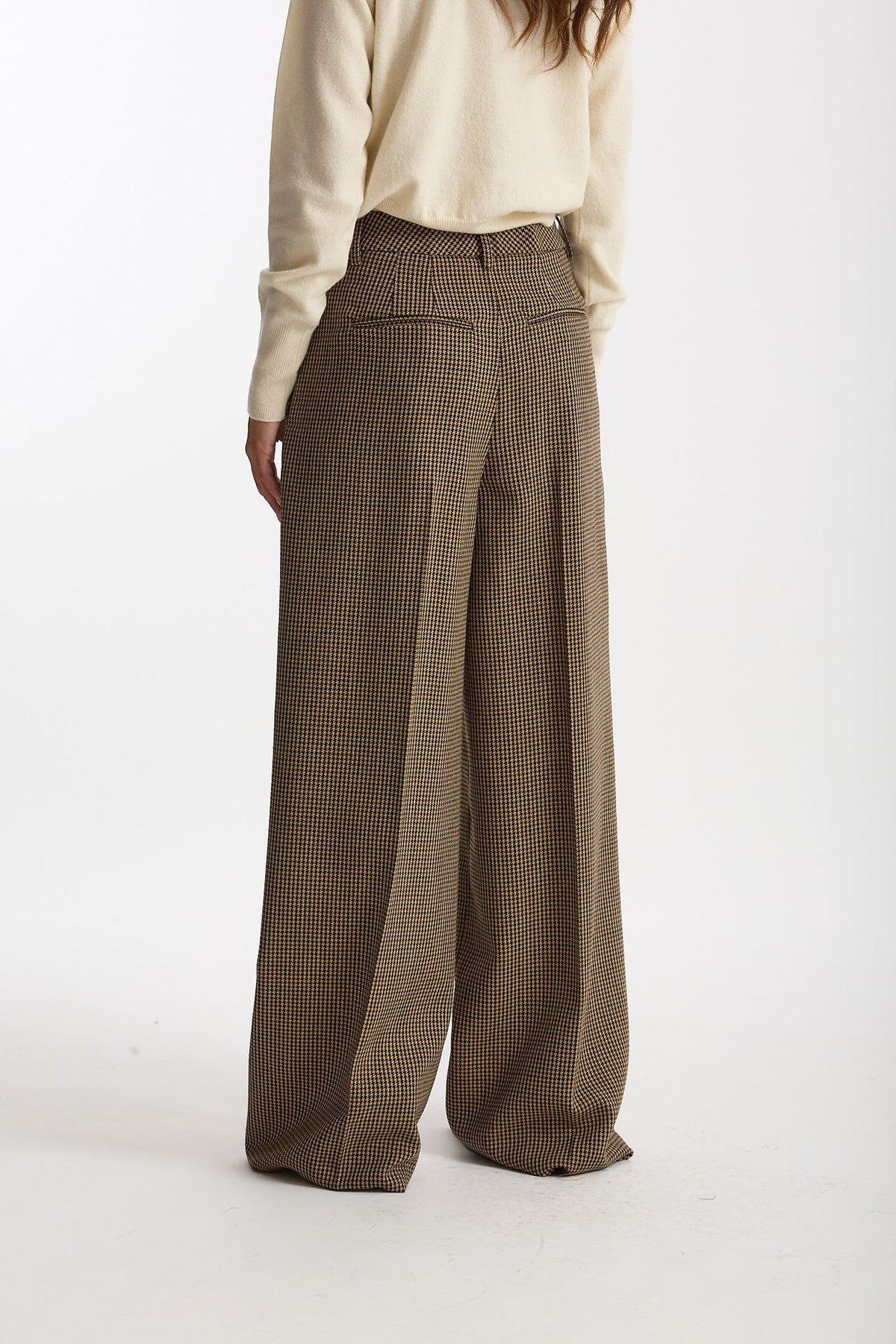 Pantalone ampio SASCIA Pied de poule donna Seafarer - 4