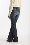 Jeans a zampa JULIET Vita alta donna Seafarer - 3