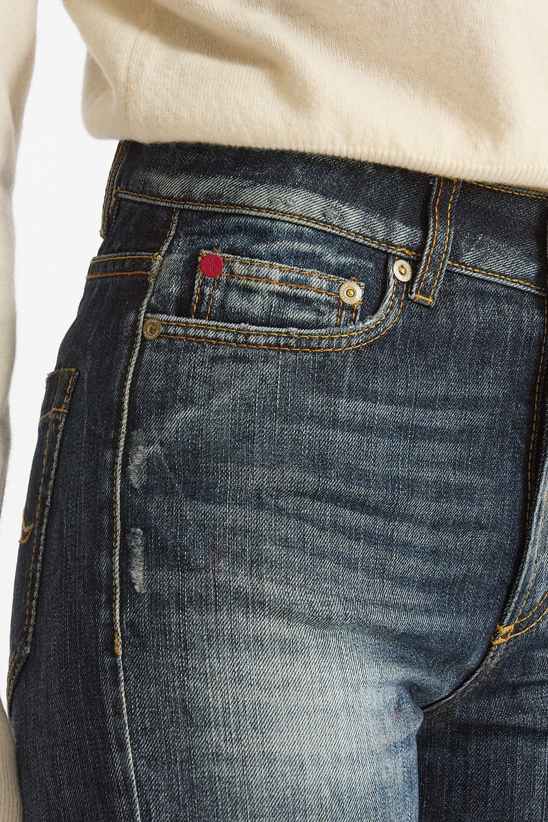 Jeans a zampa JULIET Vita alta donna Seafarer - 6