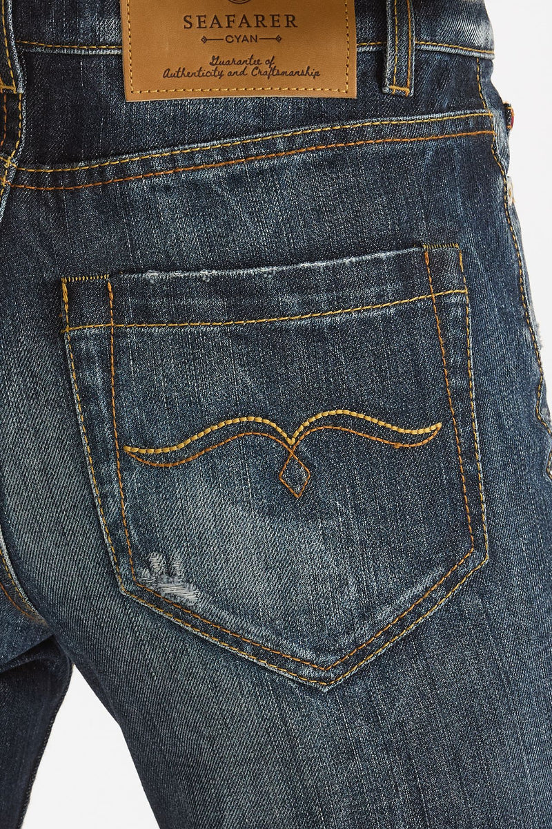 Jeans a zampa JULIET Vita alta donna Seafarer - 5