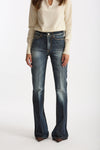 Jeans a zampa JULIET Vita alta donna Seafarer - 1