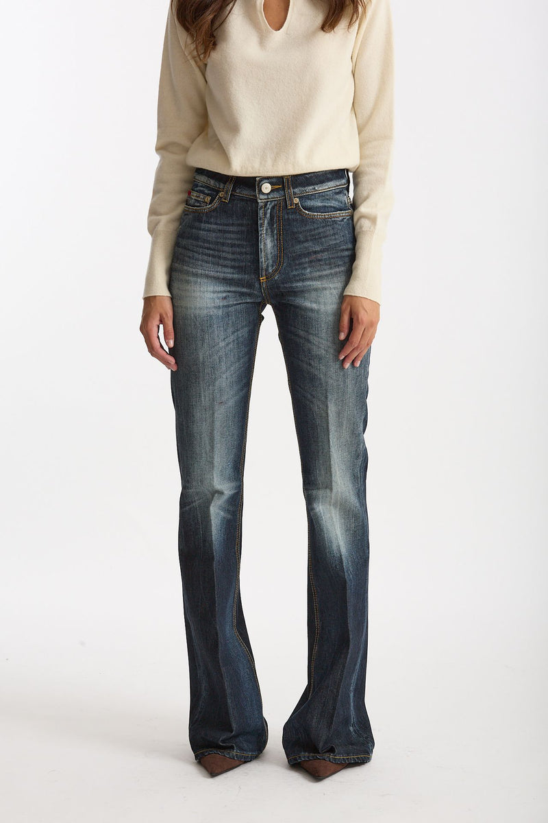 Jeans a zampa JULIET Vita alta donna Seafarer - 1