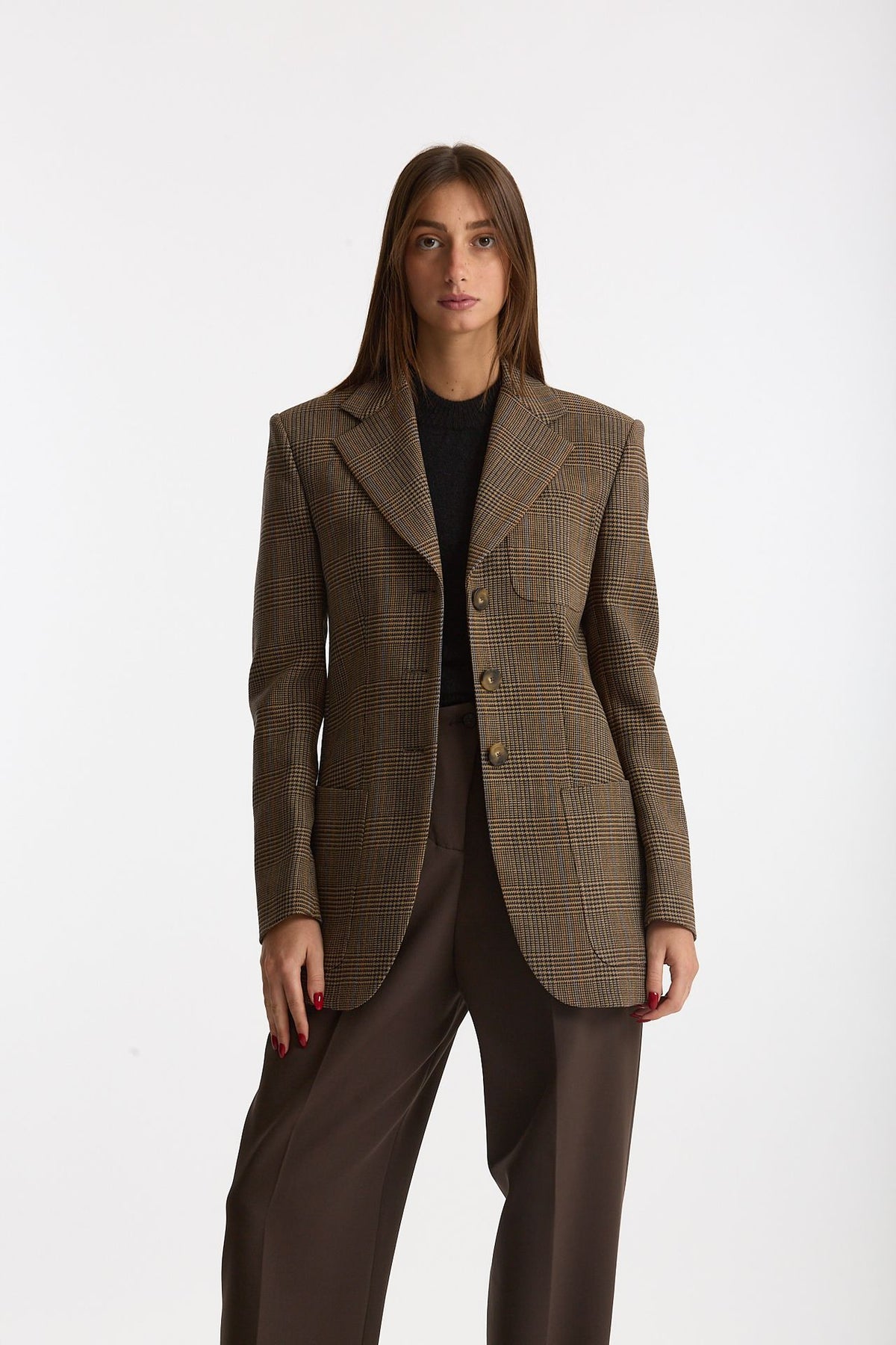 Giacca monopetto AGNES Principe di Galles donna Seafarer - 1
