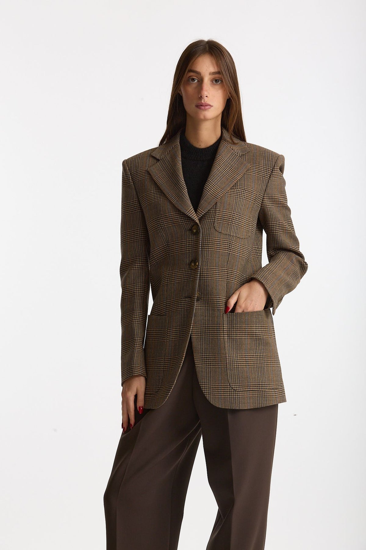 Giacca monopetto AGNES Principe di Galles donna Seafarer - 5