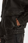 Giubbino over in pelle nero donna Myskin - 2