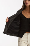 Giubbino in pelle nero donna Myskin - 7