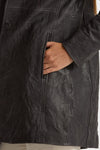 Soprabito in pelle grigio donna Myskin - 5