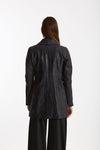 Soprabito in pelle blu donna Myskin - 3