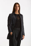 Soprabito in pelle blu donna Myskin - 4