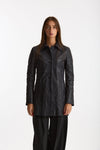 Soprabito in pelle blu donna Myskin - 5