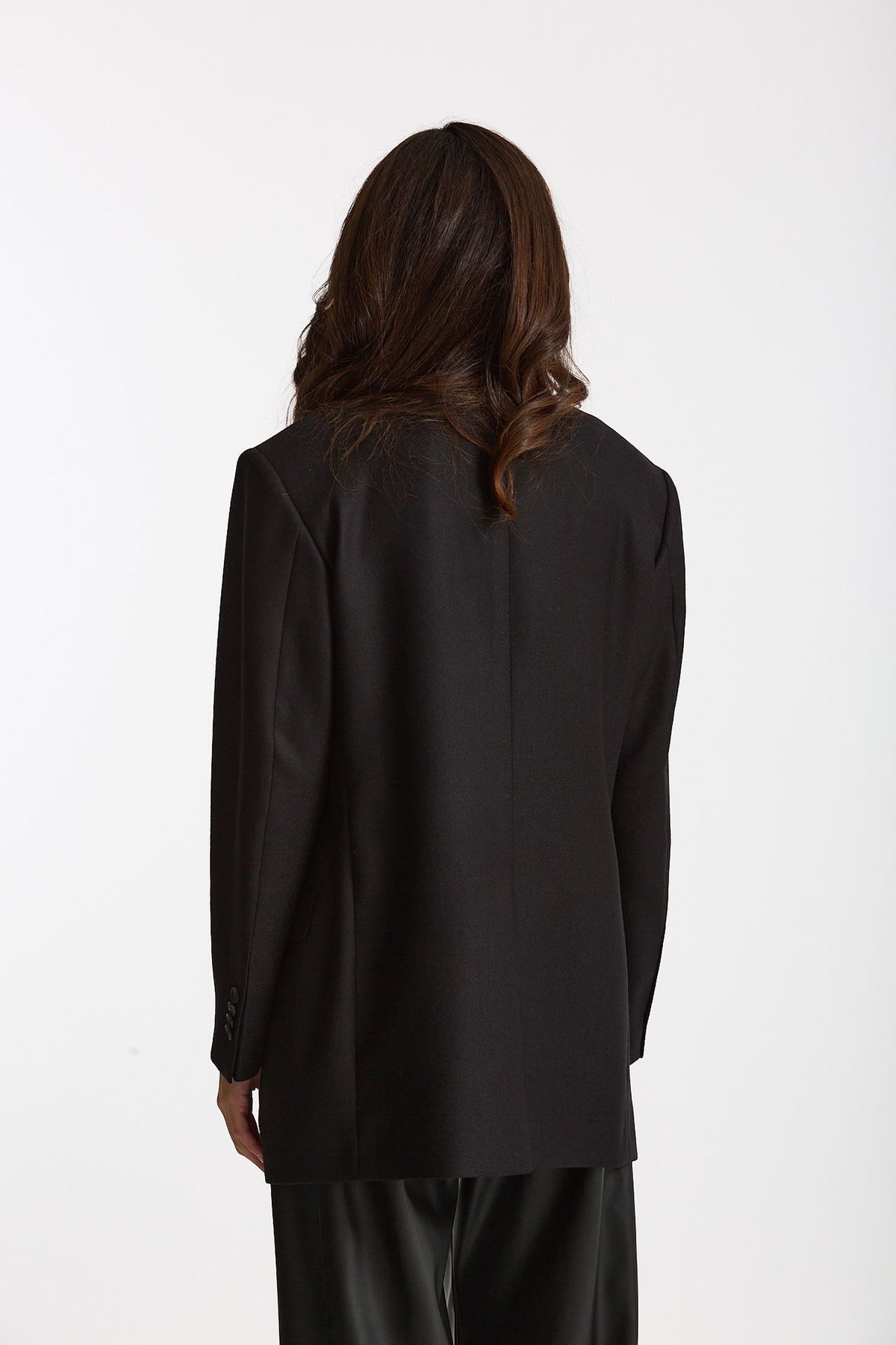 Blazer over in lana CEARA nero donna Tagliatore - 4