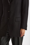 Blazer over in lana CEARA nero donna Tagliatore - 7