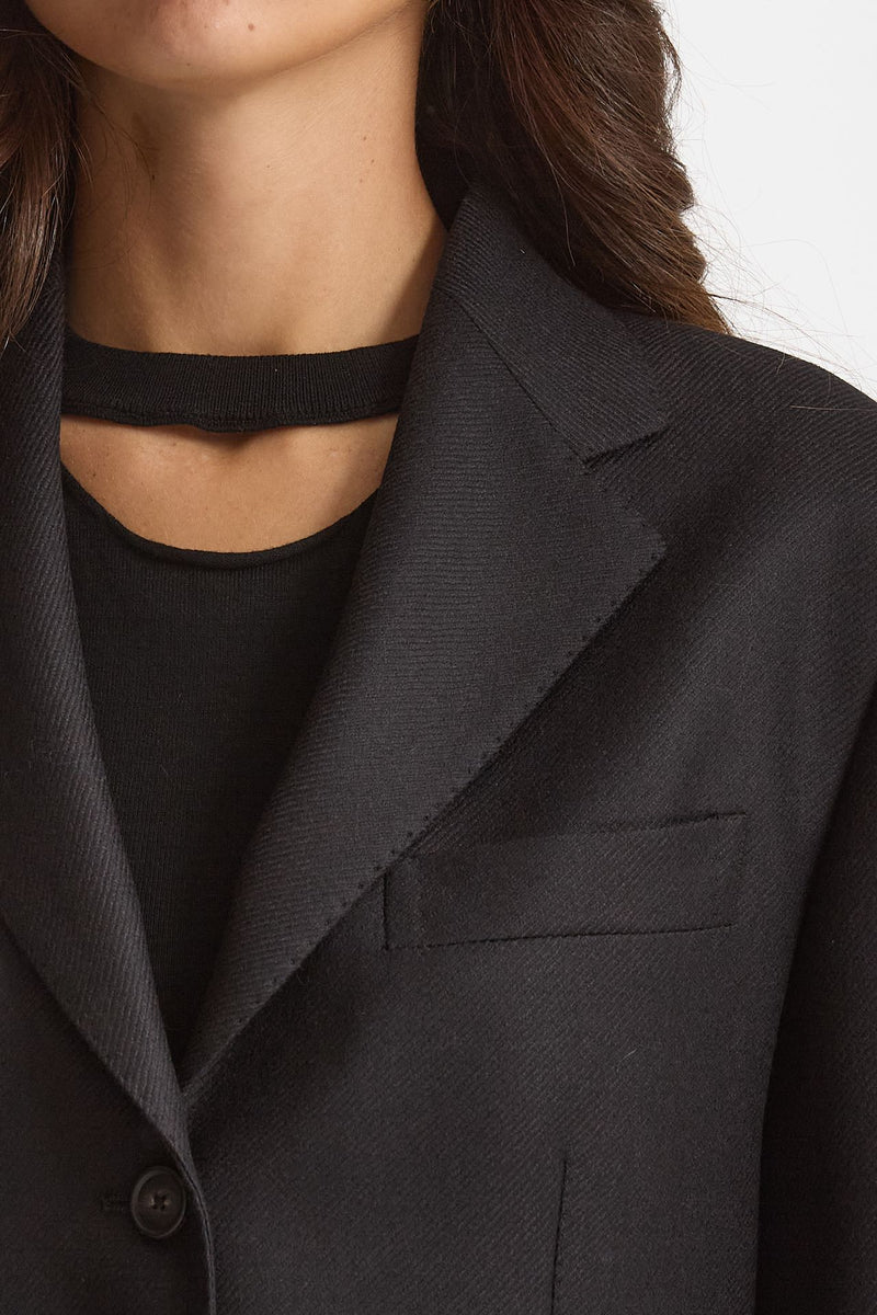 Blazer over in lana CEARA nero donna Tagliatore - 8