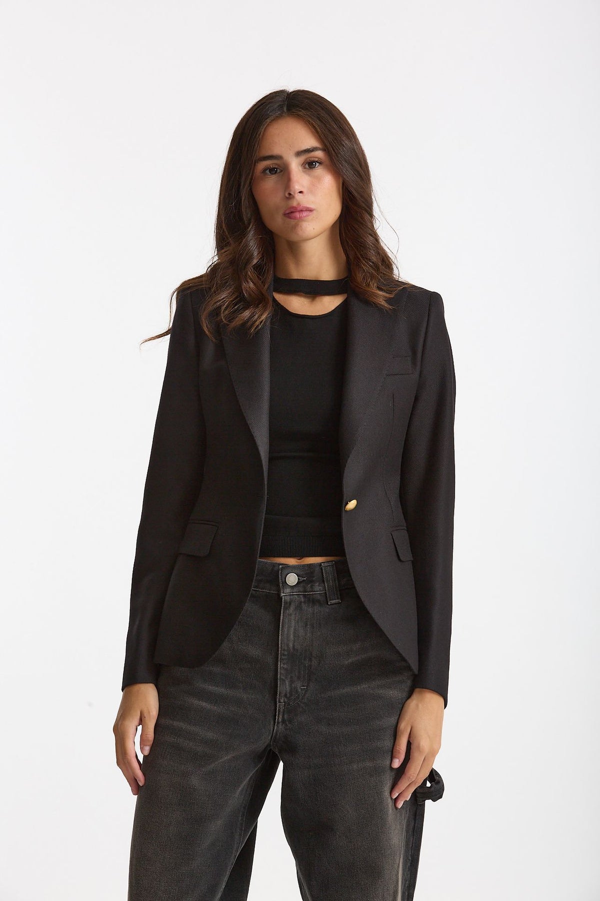 Giacca slim JFDM15B nero donna Tagliatore - 2