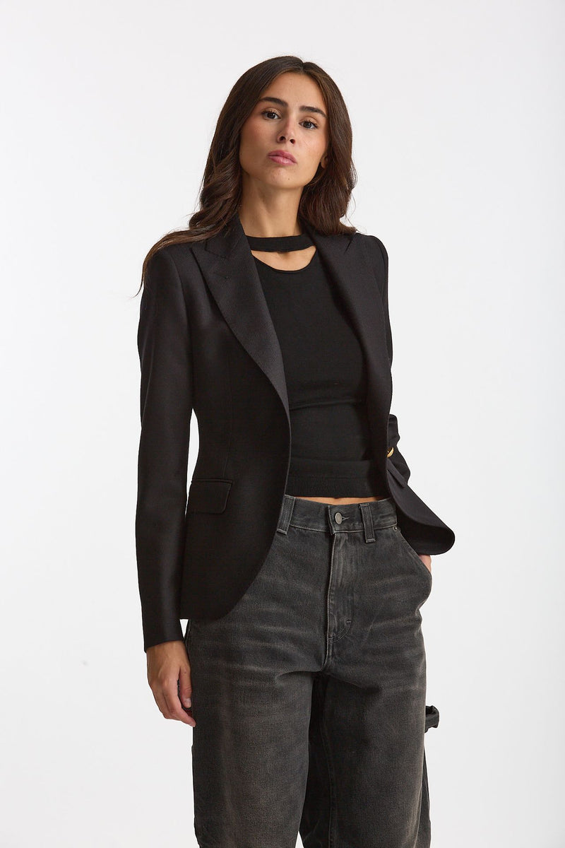 Giacca slim JFDM15B nero donna Tagliatore - 1