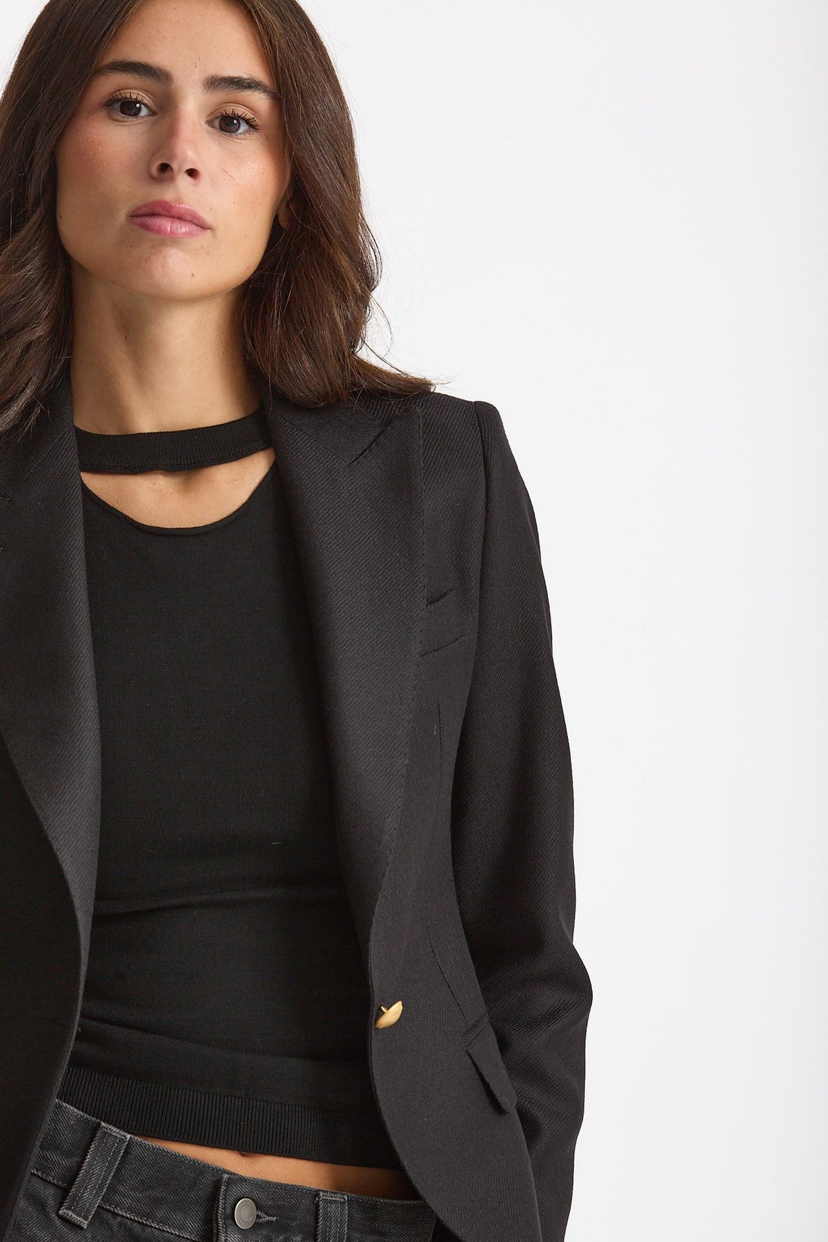 Giacca slim JFDM15B nero donna Tagliatore - 6