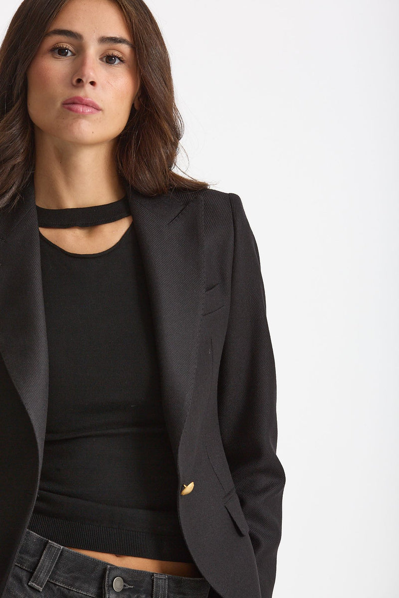 Giacca slim JFDM15B nero donna Tagliatore - 6