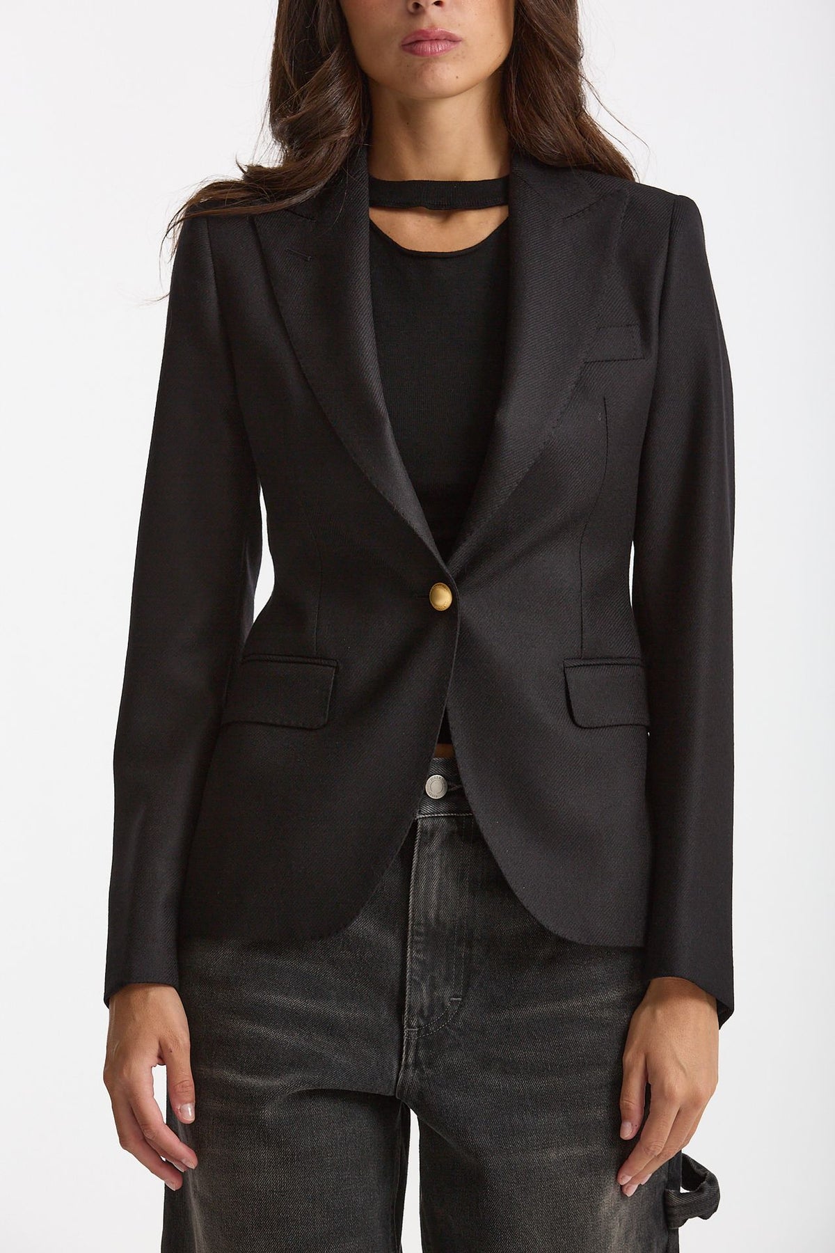 Giacca slim JFDM15B nero donna Tagliatore - 5