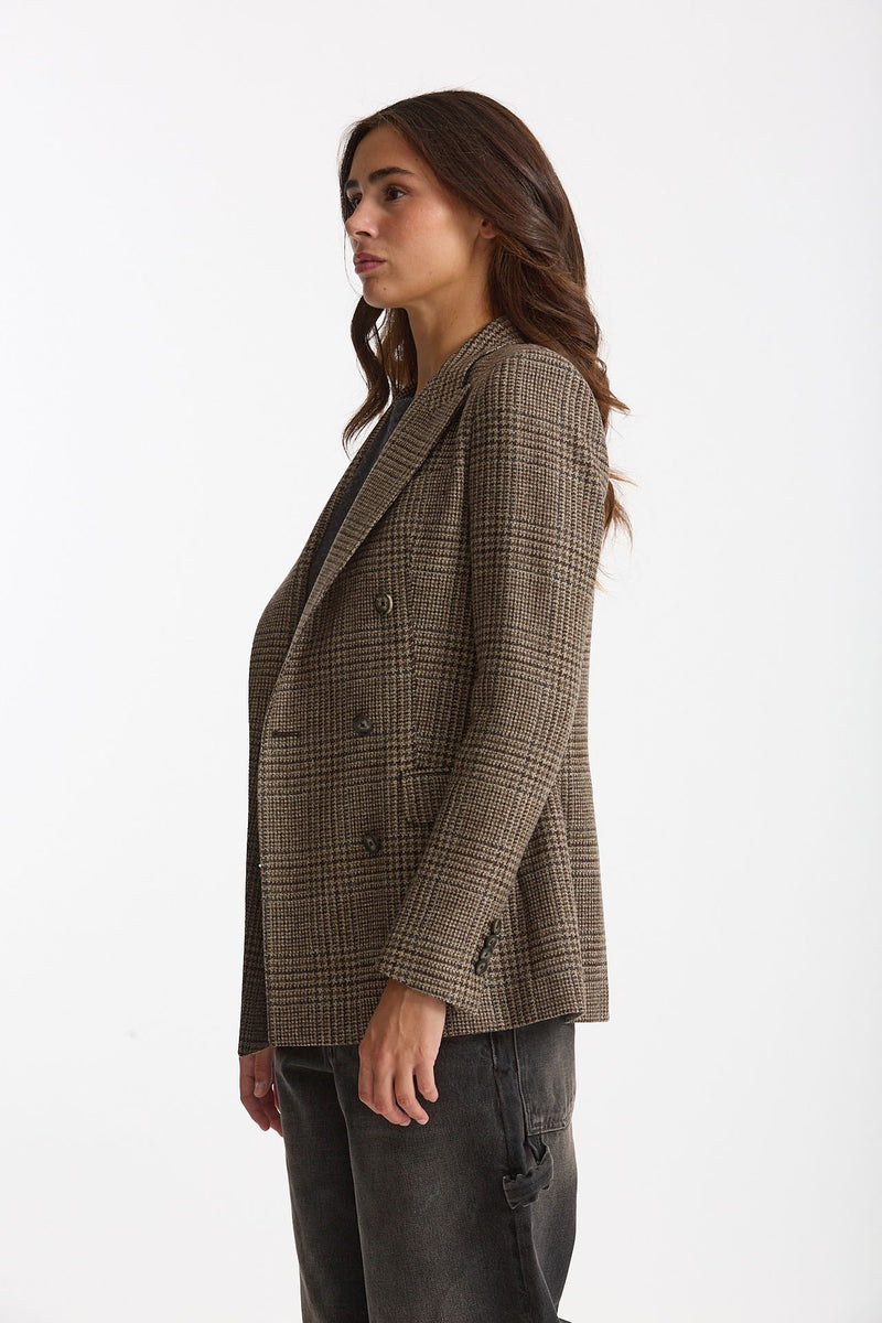Blazer regular PARIGI principe di Galles donna Tagliatore - 3