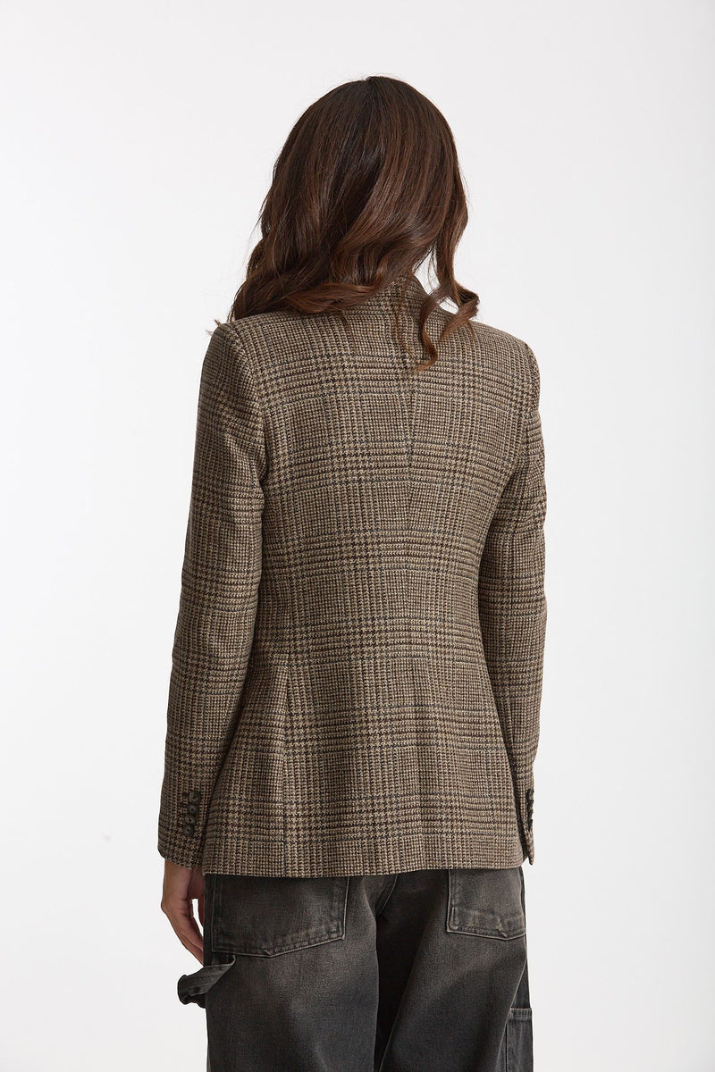 Blazer regular PARIGI principe di Galles donna Tagliatore - 5
