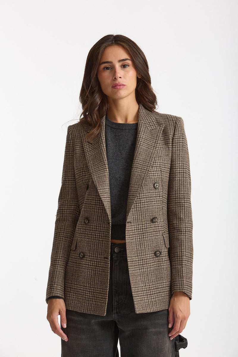 Blazer regular PARIGI principe di Galles donna Tagliatore - 1