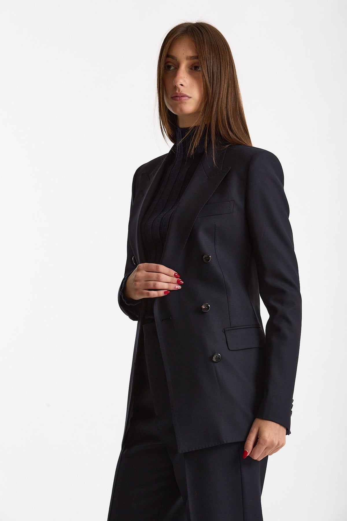 Tailleur doppiopetto T-PARIGI blu notte donna Tagliatore - 5