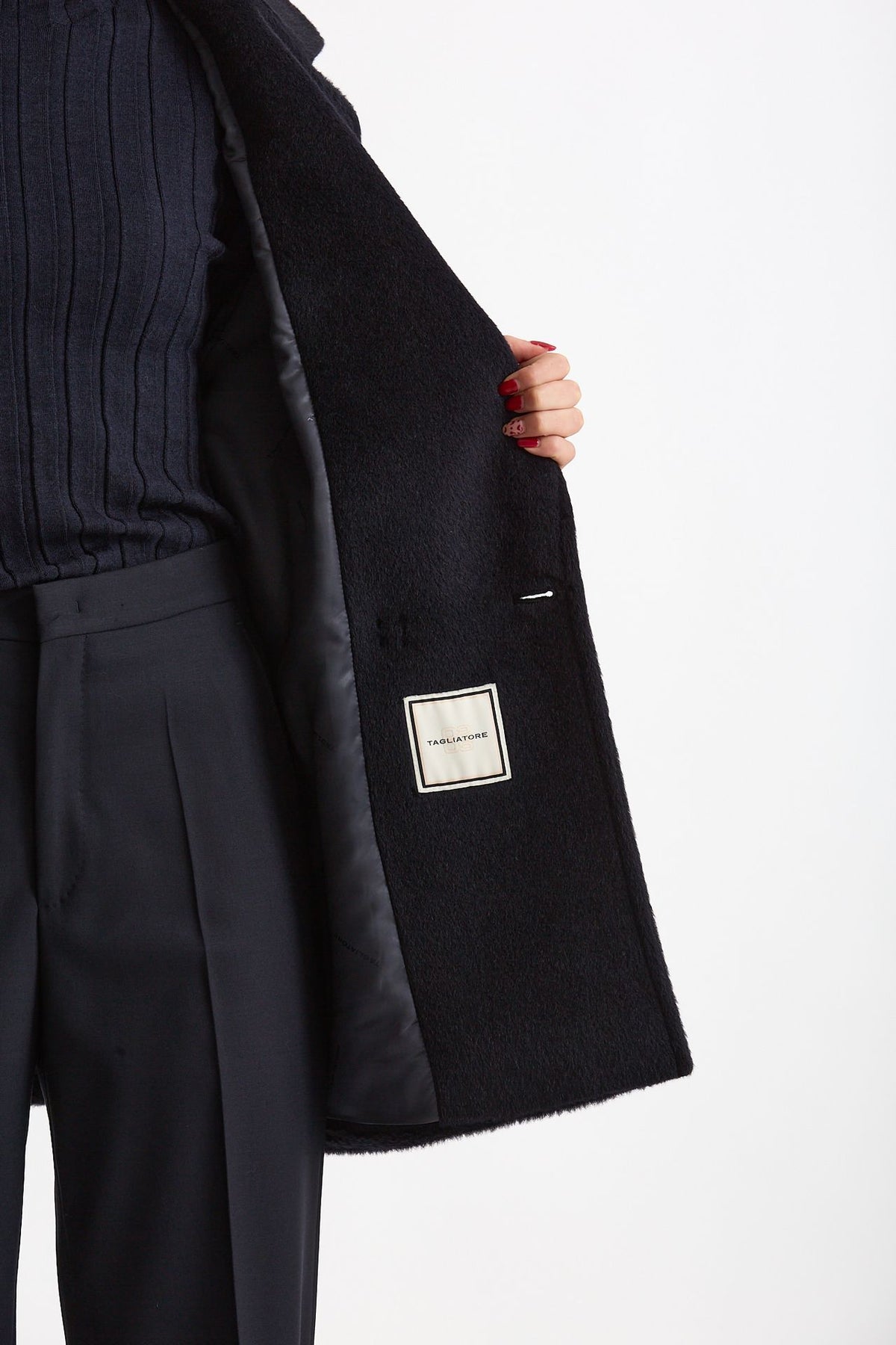 Cappotto over DENISE blu donna Tagliatore - 6