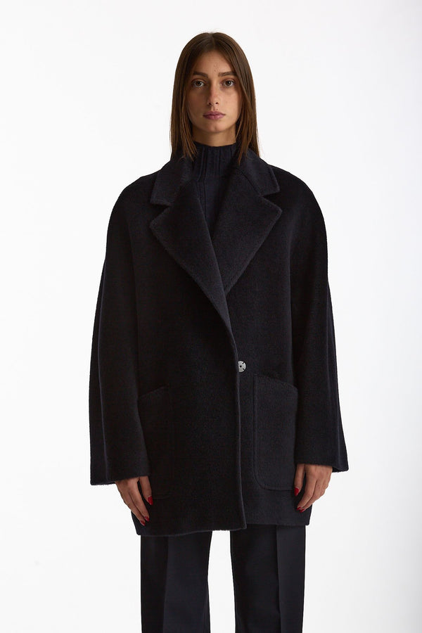 Cappotto over DENISE blu donna Tagliatore