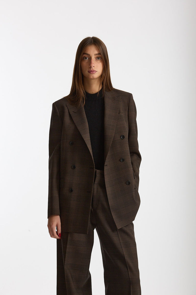 Tailleur doppiopetto T-JASMINE marrone e nero donna Tagliatore - 2
